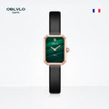 OBLVLO Top Brand Luxury Quartz Watch Leather Strap Gift Female Watch LW-PGBL