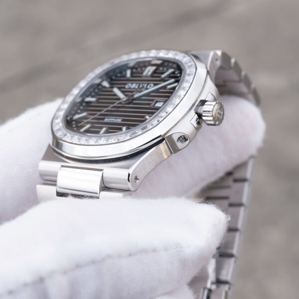 FM Series 42mm Timepiece, Steel Chain Bracelet, Solid Black Dial, FM-YWL-D-YBYS