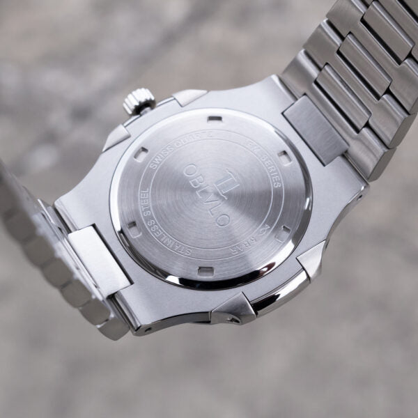 FM‑YWL‑D‑YWYS FM Series Watch, 42mm Case, Steel Strap, White Dial