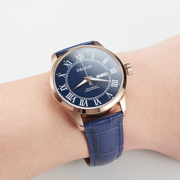 GC Series 41mm Dress Watch, Clean White Dial & Premium Blue Leather Strap, GC-SIM