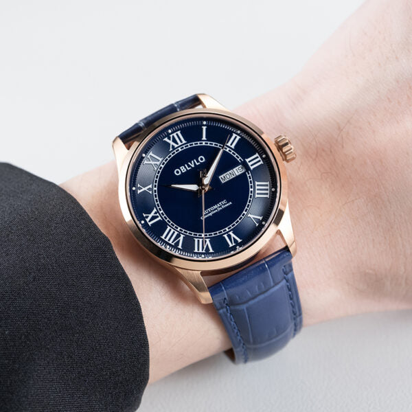 GC Series 41mm Dress Watch, Clean White Dial & Premium Blue Leather Strap, GC-SIM