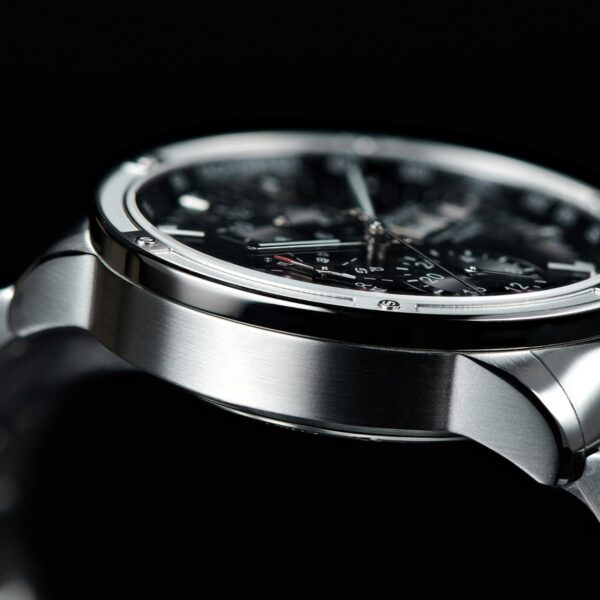 OBLVLO CM2-YBY Men's Dress Automatic Mechanical Watch, Sapphire Crystal, Stainless Steel Bracelet, Year/Month/Week Calendar with 24-Hour Display