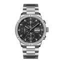 OBLVLO CM2-YBY Men's Dress Automatic Mechanical Watch, Sapphire Crystal, Stainless Steel Bracelet, Year/Month/Week Calendar with 24-Hour Display