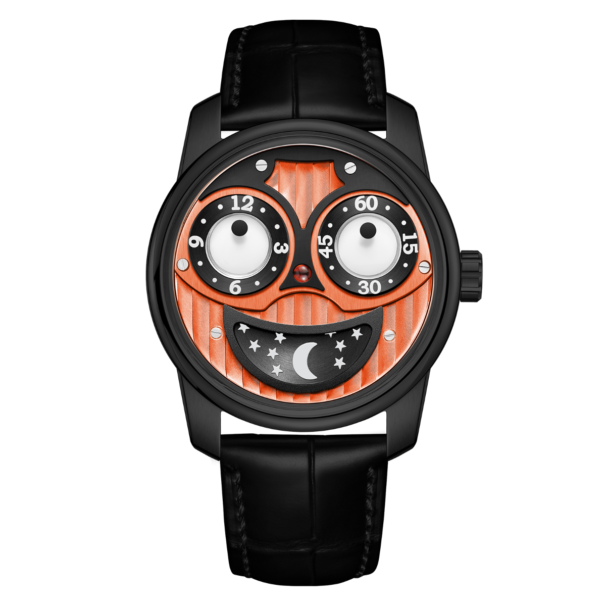 OBLVLO Stainless Steel Automatic Sport Designer Big Joker Luminous Dial Mechanical Watches Leather Waterpoof Clock JM-BOB