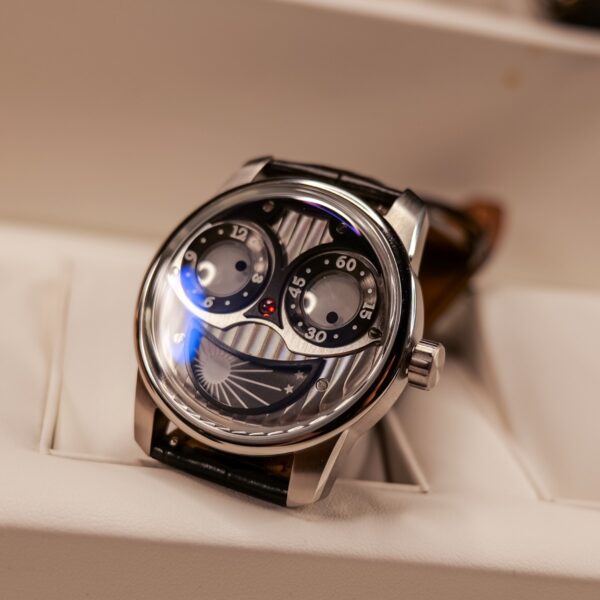 OBLVLO Big Joker Automatic Timepiece, Stainless Steel, Luminous Dial, Leather Strap, JM-YBB