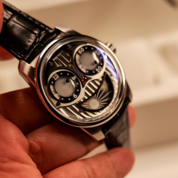 OBLVLO Big Joker Automatic Timepiece, Stainless Steel, Luminous Dial, Leather Strap, JM-YBB