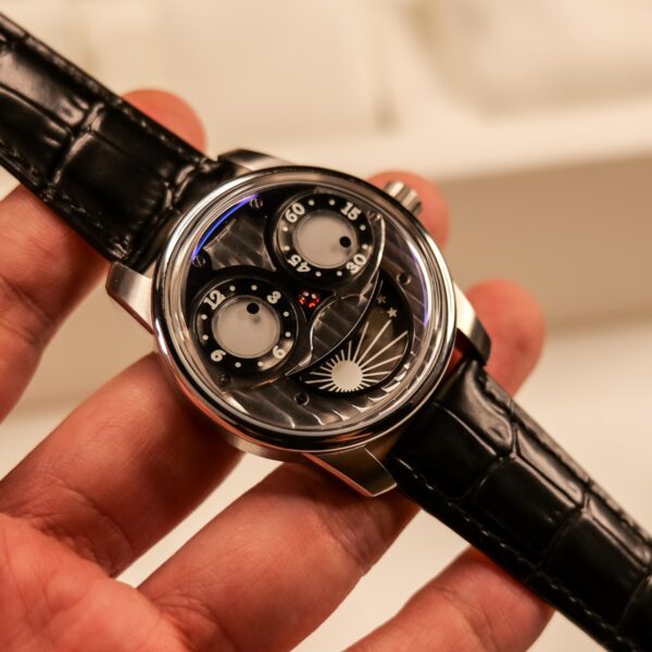 OBLVLO Big Joker Automatic Timepiece, Stainless Steel, Luminous Dial, Leather Strap, JM-YBB
