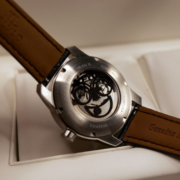 OBLVLO Big Joker Automatic Timepiece, Stainless Steel, Luminous Dial, Leather Strap, JM-YBB