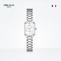 OBLVLO LW-YWY Elegant Ladies Quartz Watch, Stainless Steel Strap, Premium Finish, Waterproof for Daily Wear